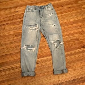 Distressed jeans